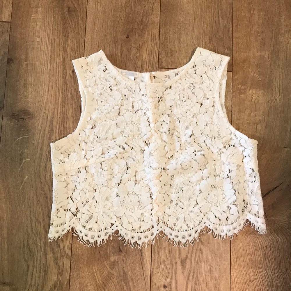 BHLDN JENNY YOO CLEO TOP IVORY XS